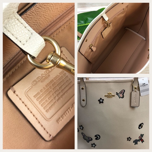 COACH • CITY TOTE WITH SOUVENIR EMBROIDERY - Picture 8 of 8